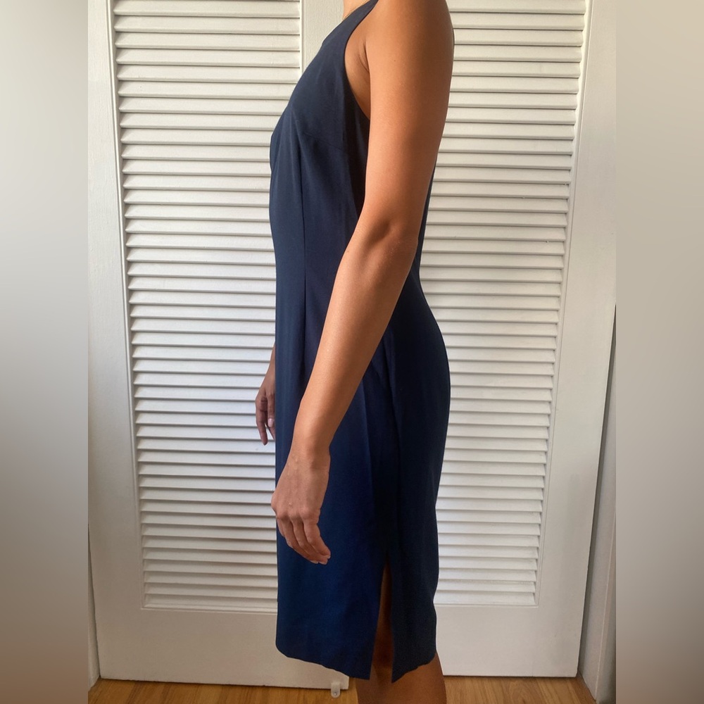 Vintage Ralph Lauren Navy Dress - Picture 3 of 8